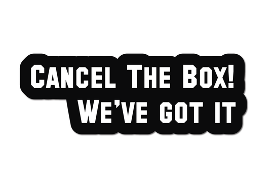 CANCEL THE BOX! WE'VE GOT IT HELMET DECAL