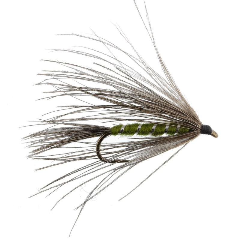 Load image into Gallery viewer, Carey Special Soft Hackle Grouse and Olive Wet Fly - 6 Flies Hook Size 10
