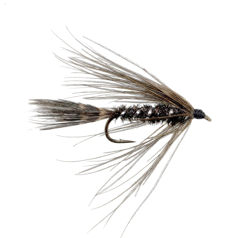 Load image into Gallery viewer, Carey Special Soft Hackle Grouse and Peacock Wet Fly - 12 Flies Hook Size 10
