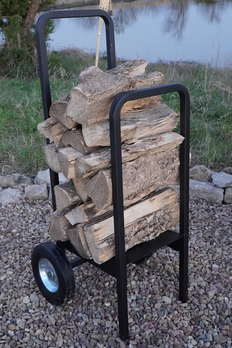 Load image into Gallery viewer, Firewood Cart   300 lb Capacity  USA Made Steel  Woodhaven
