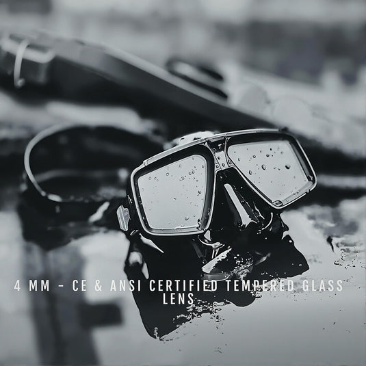 ATACLETE Low-Volume BUDS Twin Lens Dive Mask & Snorkel Combo