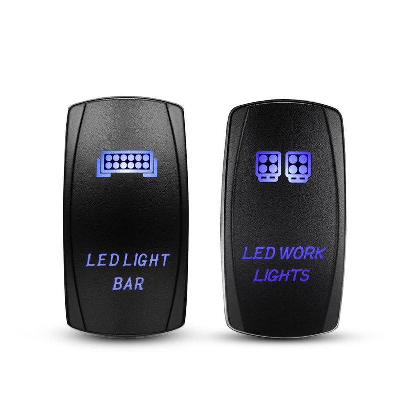 Load image into Gallery viewer, 5 Pin Laser On/Off switches 20A/12V 10A/24V Switch with Jumper Wires Set for Cars,Trucks,RVs
