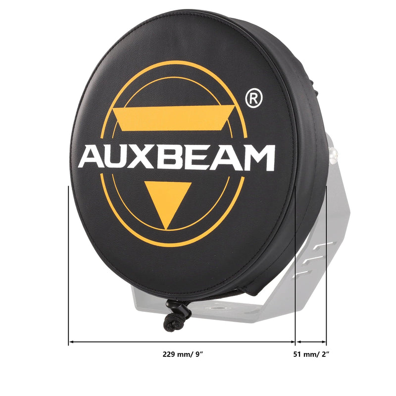 Load image into Gallery viewer, (2pcs/set) 7 Inch/ 9 Inch Round LED Driving Light Black Leather Cover Light Shield Cover
