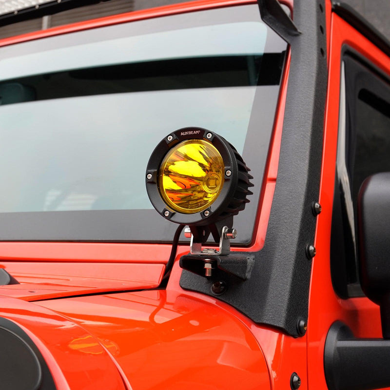 Load image into Gallery viewer, C4 Series | 4 Inch 100W Spot Round LED Pods Amber LED Driving Lights
