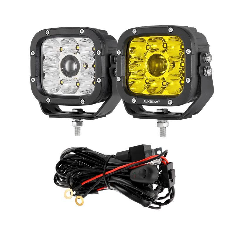 Load image into Gallery viewer, 5 Inch 110W White/Amber Spot Light LED Driving Lights for Dodge Ram 1500/2500/3500
