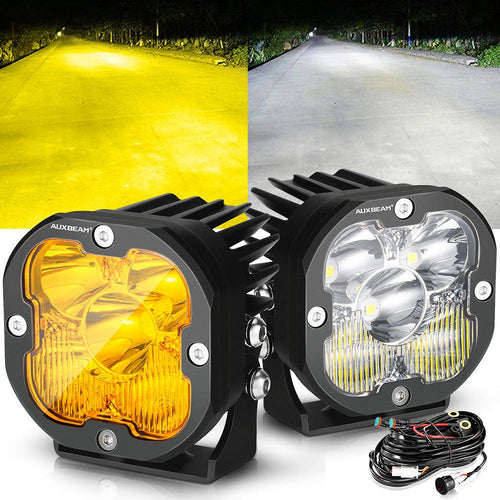 XP-ULTRA Series 3 Inch 80W Combo Beam LED Pods Amber&White Offroad Lights