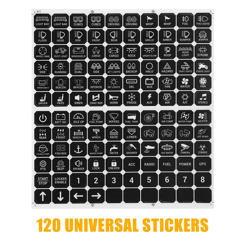 Load image into Gallery viewer, BB80 8 Gang LED Switch Panel Kit Automatic Dimmable Universal(Two-Sided Outlet) Blue
