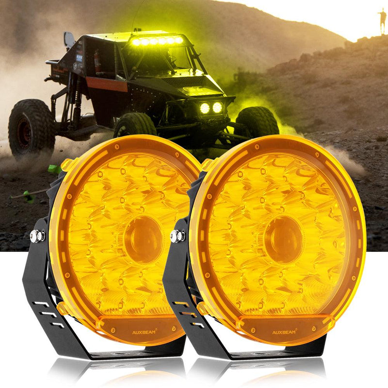 Load image into Gallery viewer, (2pcs/set) 9 INCH 270W 37776LM 360-PRO Series LED Driving Lights+Amber/Black Covers(Optional) for ATV UTV SIDE BY SIDE 4X4

