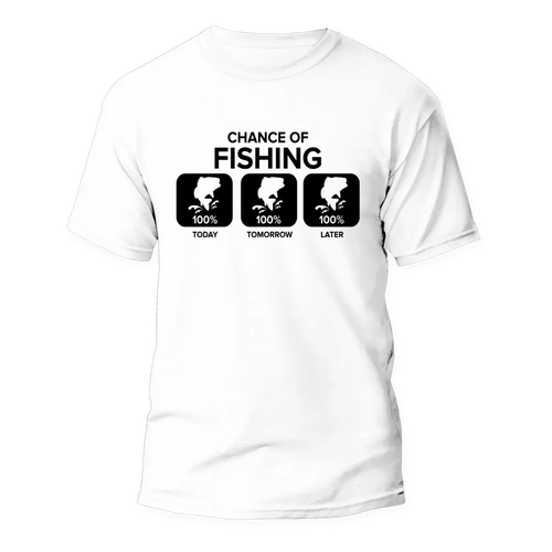 Chance of Fishing Man T-Shirt