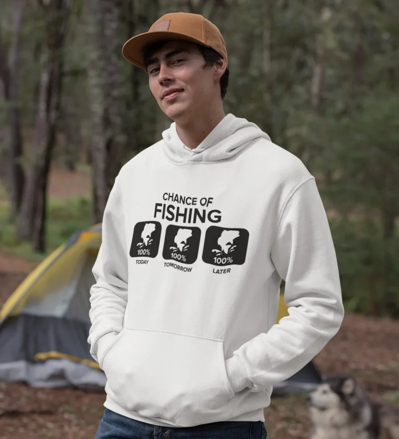 Load image into Gallery viewer, Chance of Fishing Unisex Hoodie
