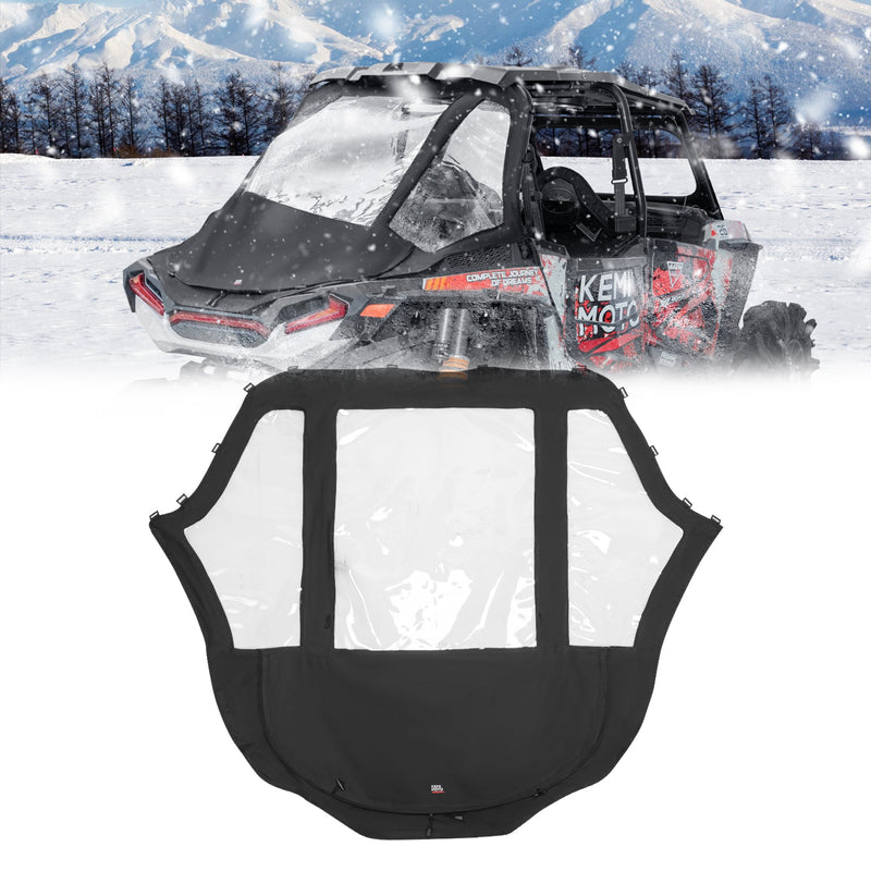 Load image into Gallery viewer, 2 in 1 UTV Rear Soft Windshield with Cargo Bed Cover for Polaris RZR XP 1000/4 2014-2023
