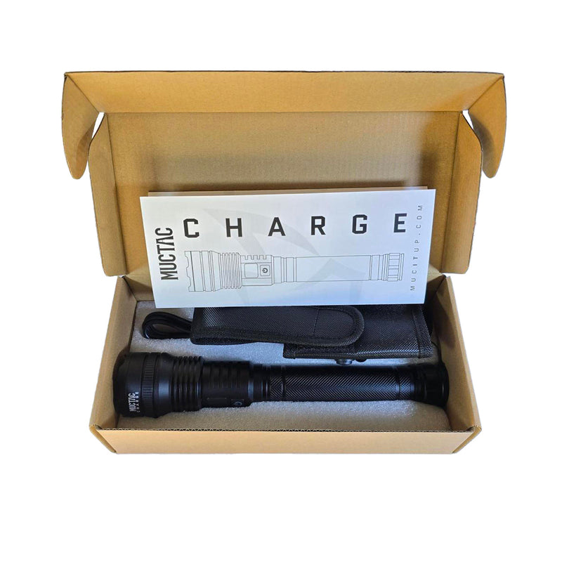 Load image into Gallery viewer, Muctac CHARGE Flashlight, 5000+ LMS, Zoomable, LED, USB, IP65, Aluminum Alloy
