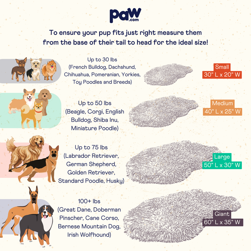 Load image into Gallery viewer, PupRug® Luxe Faux Fur Orthopedic Dog Bed -  Plush Sheep Tan
