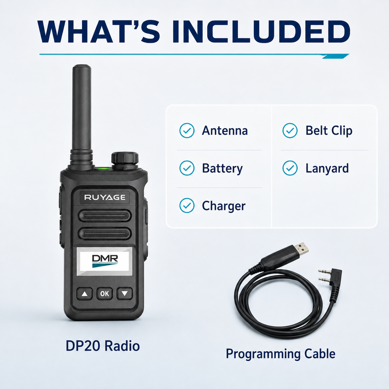Load image into Gallery viewer, RUYAGE DP20 UHF DMR Digital Two-Way Radio – Motorola Compatible
