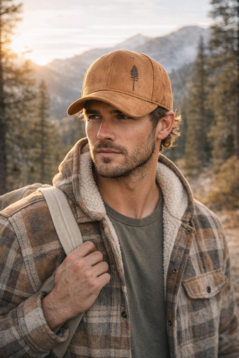 Load image into Gallery viewer, The Lodgepole Suede Cap - Saddle
