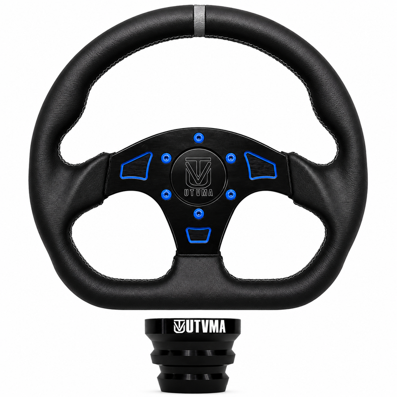 Load image into Gallery viewer, UTVMA DriftX Leather Steering Wheel With Hub
