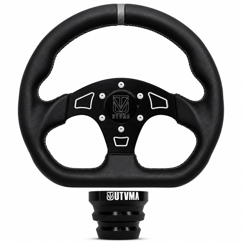 Load image into Gallery viewer, UTVMA DriftX Leather Steering Wheel With Hub
