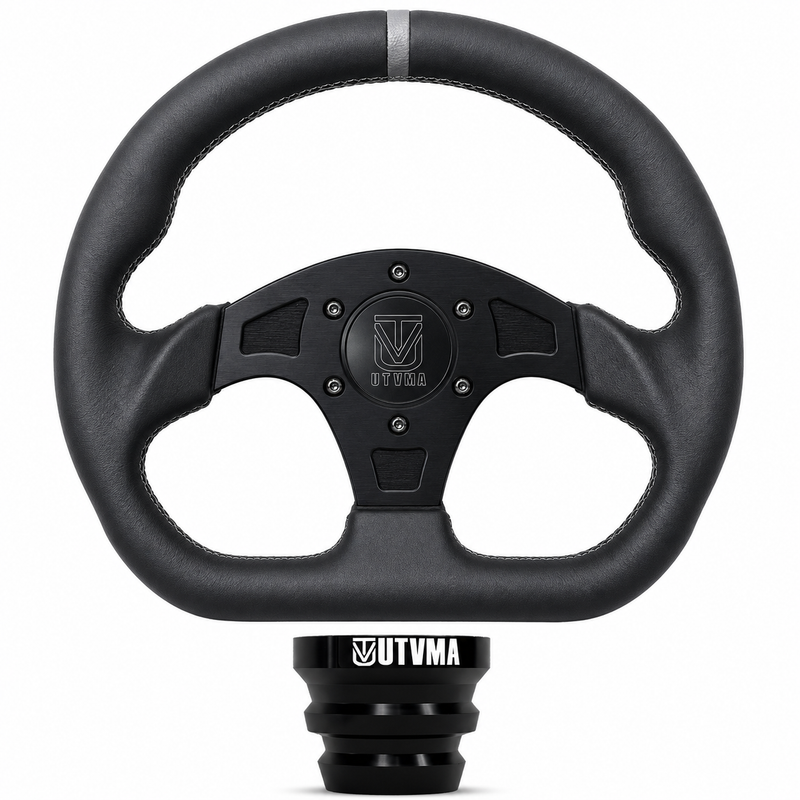 Load image into Gallery viewer, UTVMA DriftX Leather Steering Wheel With Hub
