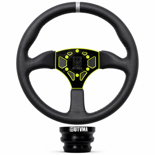 UTVMA Octane Leather Steering Wheel With Hub