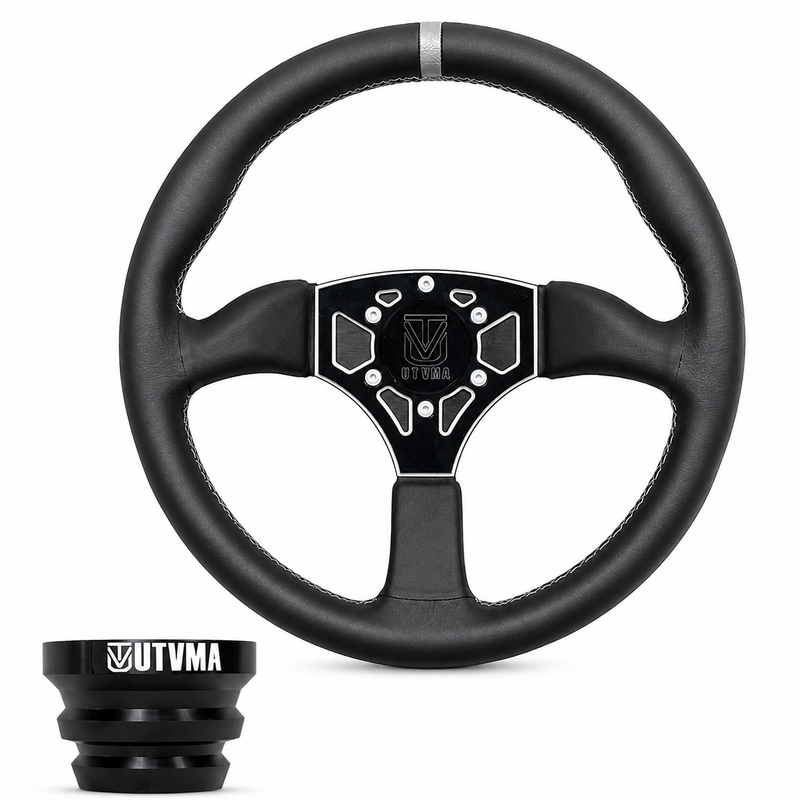 Load image into Gallery viewer, UTVMA Octane Leather Steering Wheel With Hub
