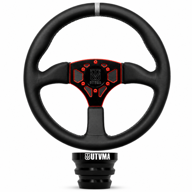 Load image into Gallery viewer, UTVMA Octane Leather Steering Wheel With Hub
