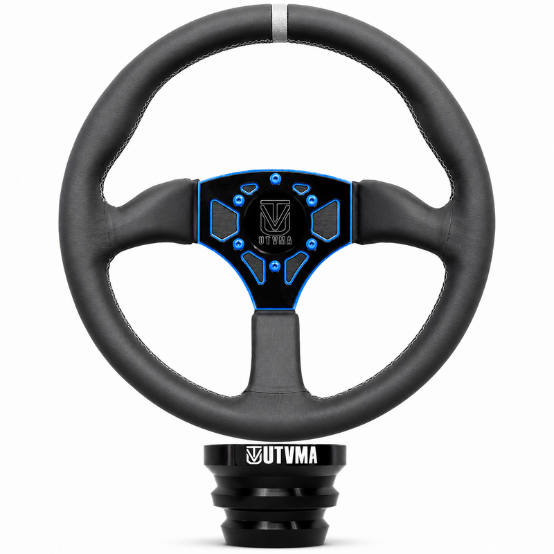 Load image into Gallery viewer, UTVMA Octane Leather Steering Wheel With Hub
