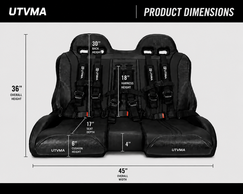 Load image into Gallery viewer, RZR 900/1000 Trail Front Bench Seat with Harnesses (2015+)
