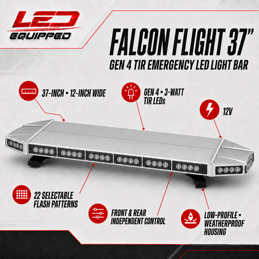 Falcon Flight Emergency LED Light Bar 37 in