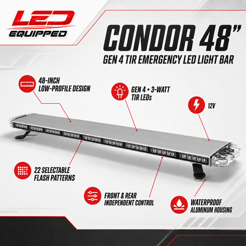 Load image into Gallery viewer, Condor Emergency LED Light bar 48in
