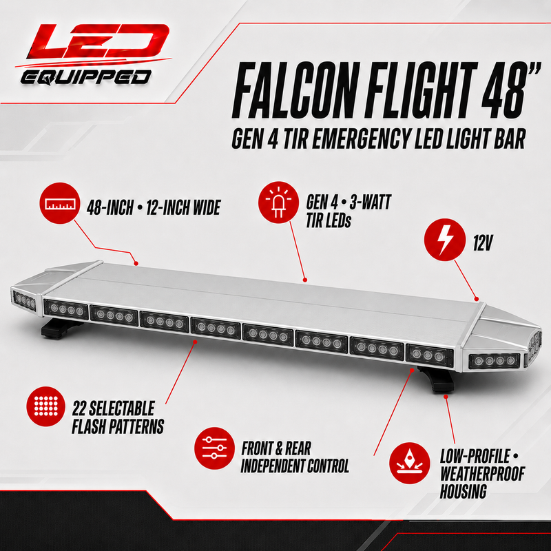 Load image into Gallery viewer, Falcon Flight Emergency LED Light Bar 48 in
