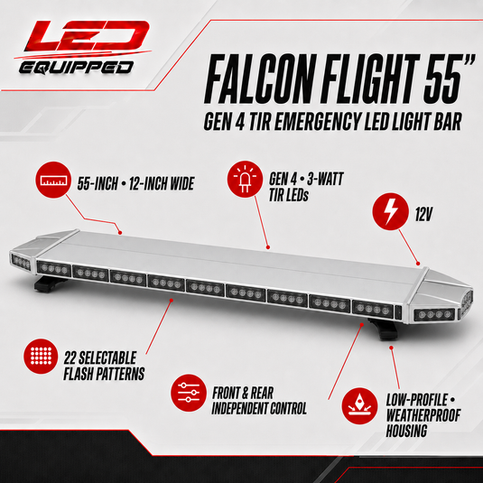 Falcon Flight Emergency LED Light Bar 55 in