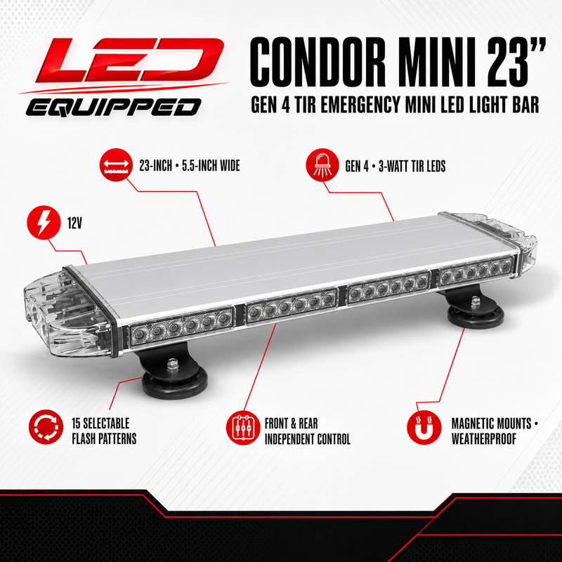 Load image into Gallery viewer, Condor Emergency LED Light bar 23in
