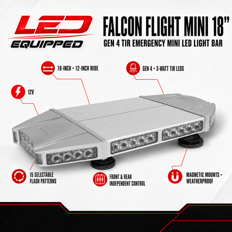 Load image into Gallery viewer, Falcon Flight Emergency LED Light Bar 18 in
