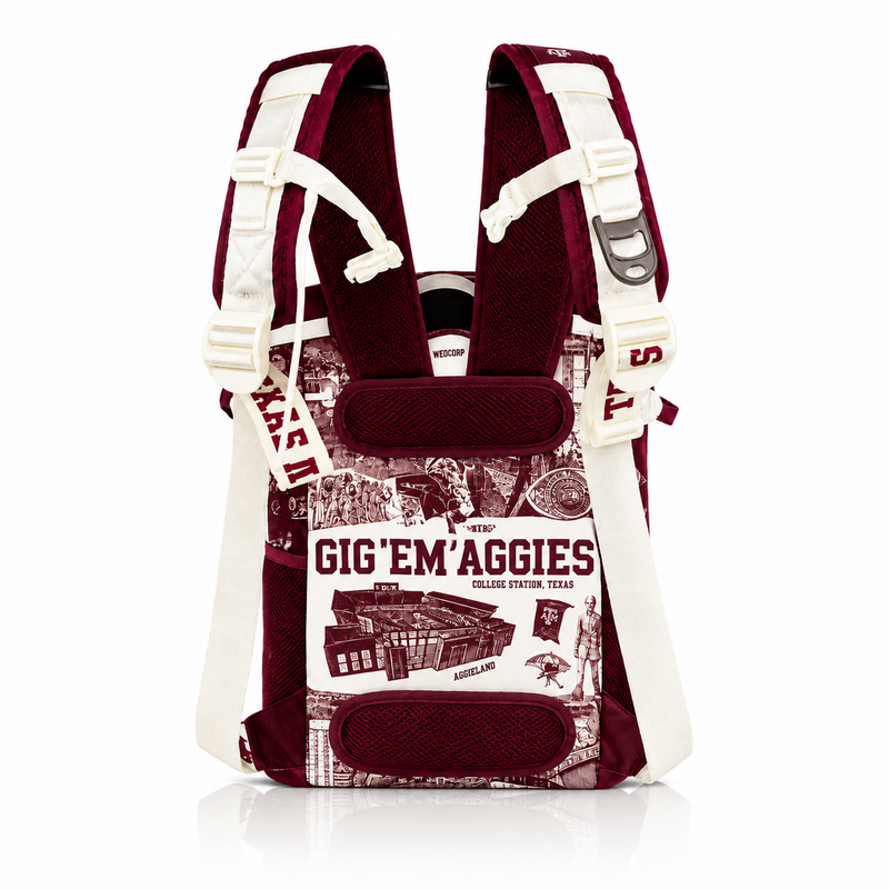 Load image into Gallery viewer, Texas A&amp;M University Backpack Cooler
