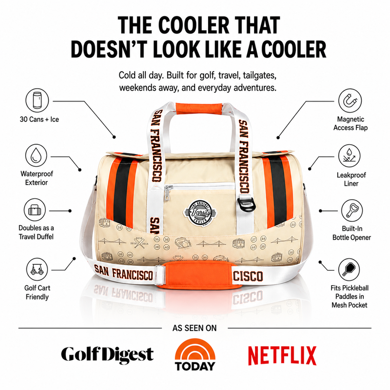 Load image into Gallery viewer, San Francisco Baseball Duffel Cooler
