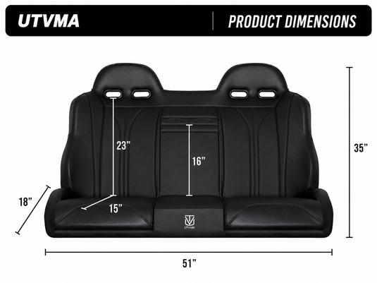 RZR PRO R Rear Bench Seat W Harnesses (2025+)