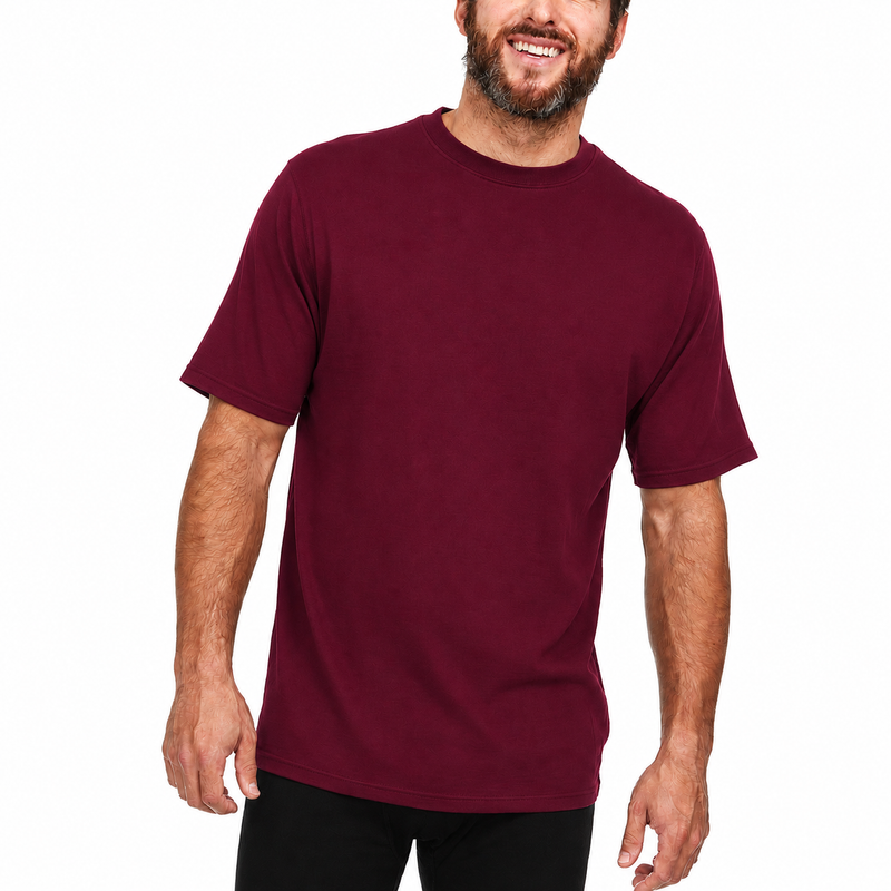 Load image into Gallery viewer, Lightweight Men's Wool T Shirt Crew - 100% Merino Wool
