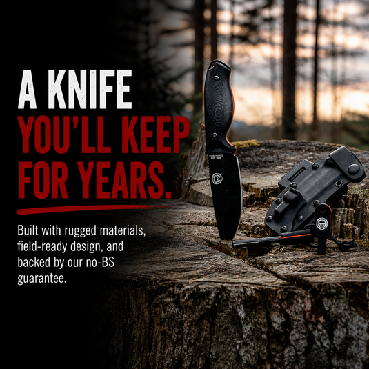 The Bloodline™ | 1095 Carbon Steel Bushcraft Knife