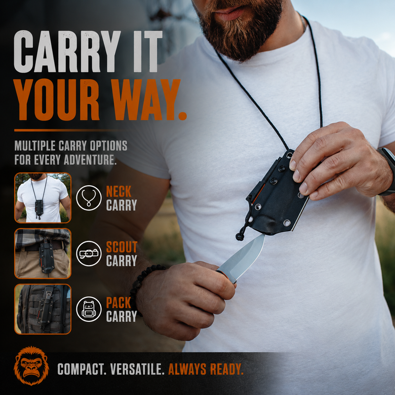 Load image into Gallery viewer, THE REDLINE™ COMPACT SURVIVAL KNIFE &amp; FIRE STARTER KIT
