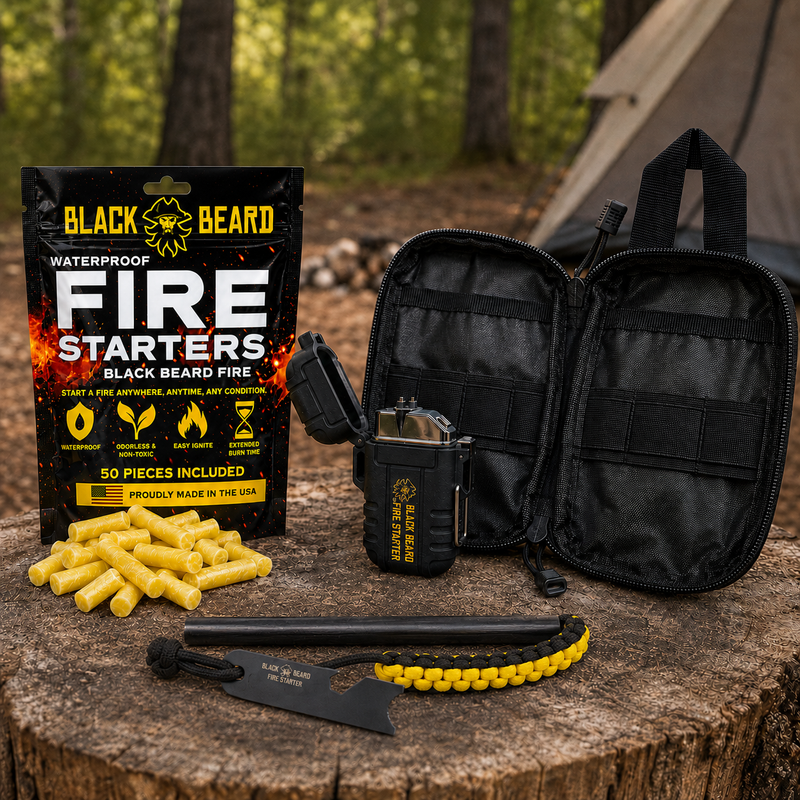 Load image into Gallery viewer, Black Beard Fire Plug Kit | Fire Starter Kit

