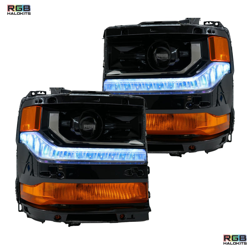 Load image into Gallery viewer, Chevrolet Silverado Multicolor Flow Series DRL Boards (2016-2018)
