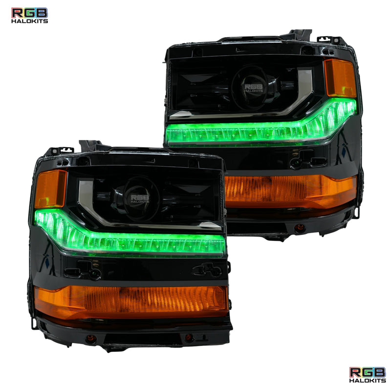 Load image into Gallery viewer, Chevrolet Silverado Multicolor Flow Series DRL Boards (2016-2018)
