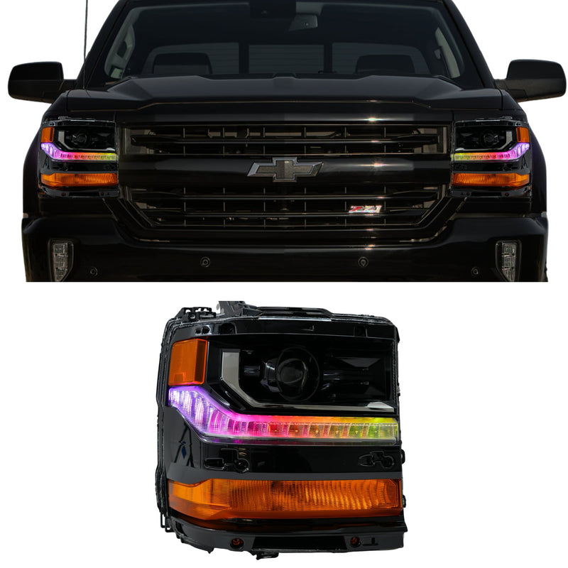 Load image into Gallery viewer, Chevrolet Silverado Multicolor Flow Series DRL Boards (2016-2018)
