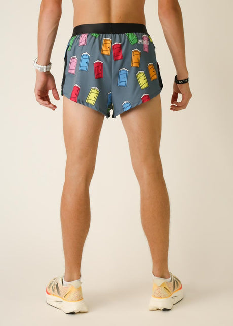 Load image into Gallery viewer, Men&#39;s Porta Potty 2&quot; Half Split Shorts (XS, S, M, L, XL)
