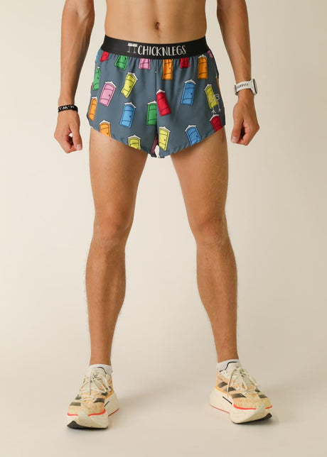 Load image into Gallery viewer, Men&#39;s Porta Potty 2&quot; Half Split Shorts (XS, S, M, L, XL)
