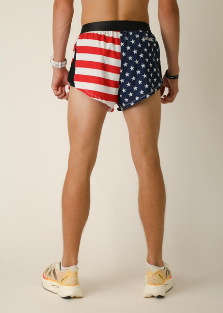 Load image into Gallery viewer, Men&#39;s USA 2&quot; Half Split Shorts (XS, S, M, L, XL)
