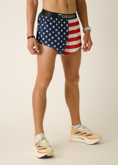 Load image into Gallery viewer, Men&#39;s USA 2&quot; Half Split Shorts (XS, S, M, L, XL)
