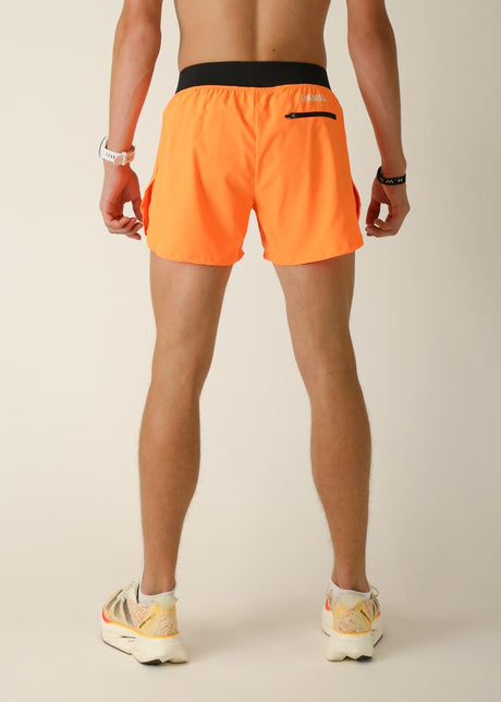 Load image into Gallery viewer, Men&#39;s Neon Orange 4&quot; Half Split Shorts
