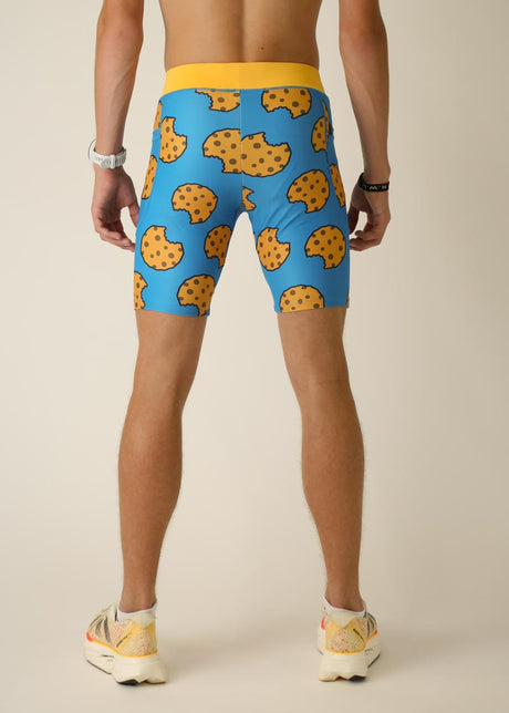 Load image into Gallery viewer, Men&#39;s Chocolate Chip Cookies 8&quot; Half Tights (XS, S, M, L, XL)
