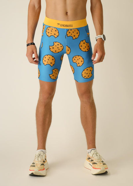 Load image into Gallery viewer, Men&#39;s Chocolate Chip Cookies 8&quot; Half Tights (XS, S, M, L, XL)

